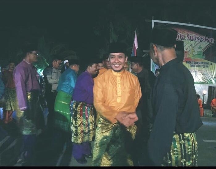 Pembukaan MTQ Ke - 4 Desa Senderak Di Hadiri Irmi Syakip Anggota DPRD Bengkalis